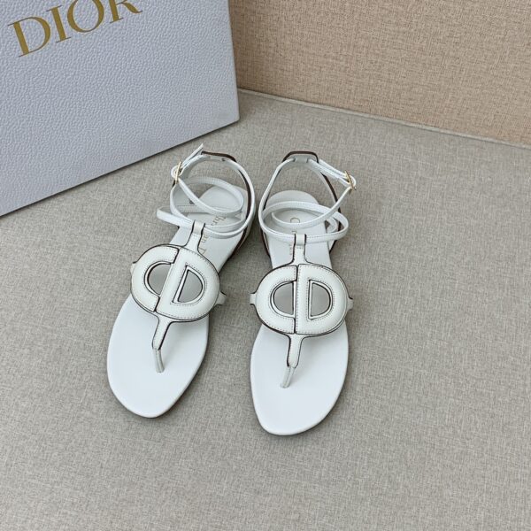 Christian Dior D Club Sandal White For Women CD