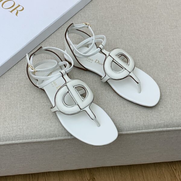 Christian Dior D Club Sandal White For Women CD