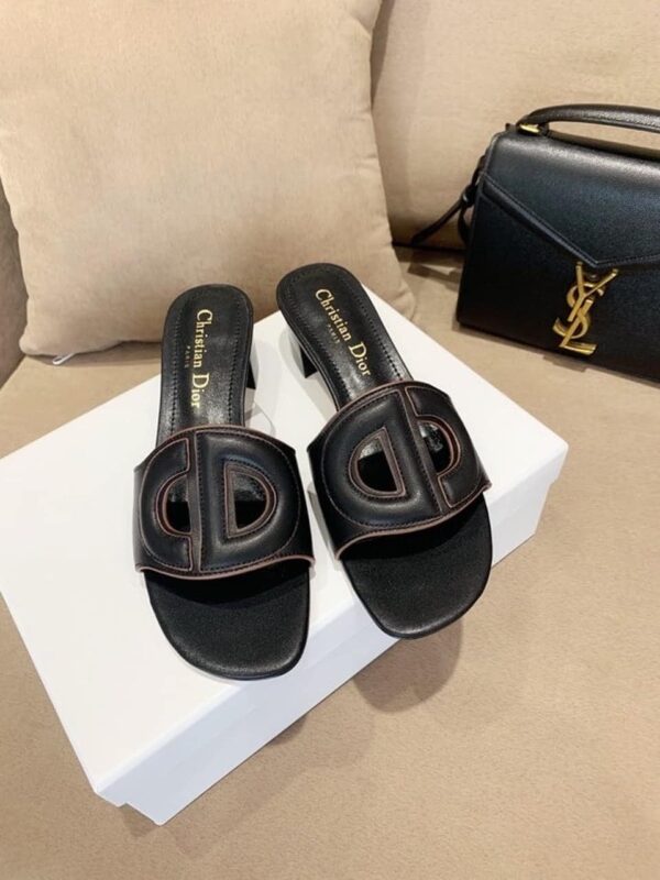 Christian Dior D Club Slide Black For Women CD