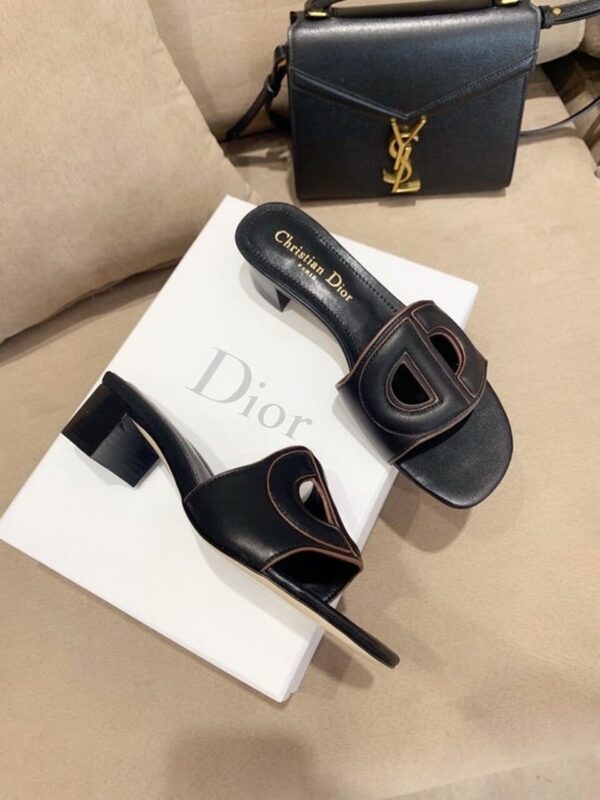 Christian Dior D Club Slide Black For Women CD