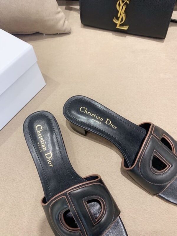 Christian Dior D Club Slide Black For Women CD