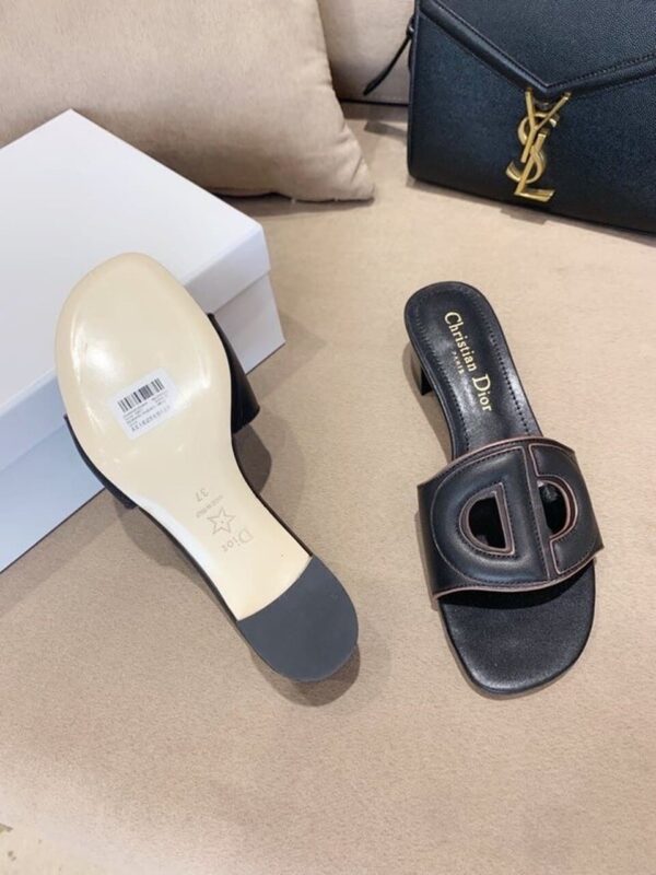 Christian Dior D Club Slide Black For Women CD