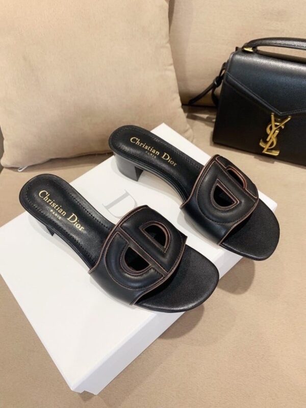 Christian Dior D Club Slide Black For Women CD