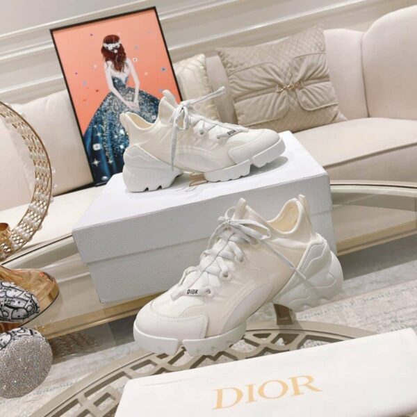 Christian Dior D-Connect Sneaker Technical Fabric White For Women CD KCK222NGG_S10W