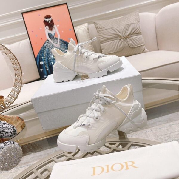 Christian Dior D-Connect Sneaker Technical Fabric White For Women CD KCK222NGG_S10W
