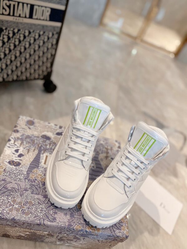 Christian Dior D-Player Patent-Trim White/Green For Women CD
