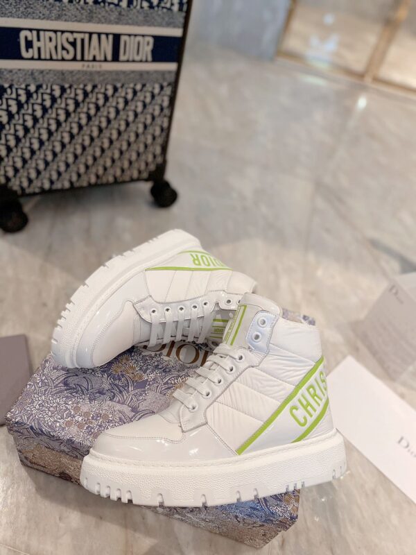 Christian Dior D-Player Patent-Trim White/Green For Women CD