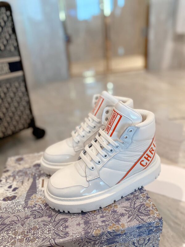 Christian Dior D-Player Patent-Trim White/Red For Women CD