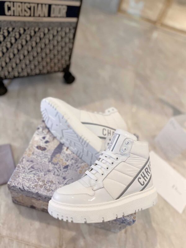 Christian Dior D-Player Patent-Trim White/Silver For Women CD