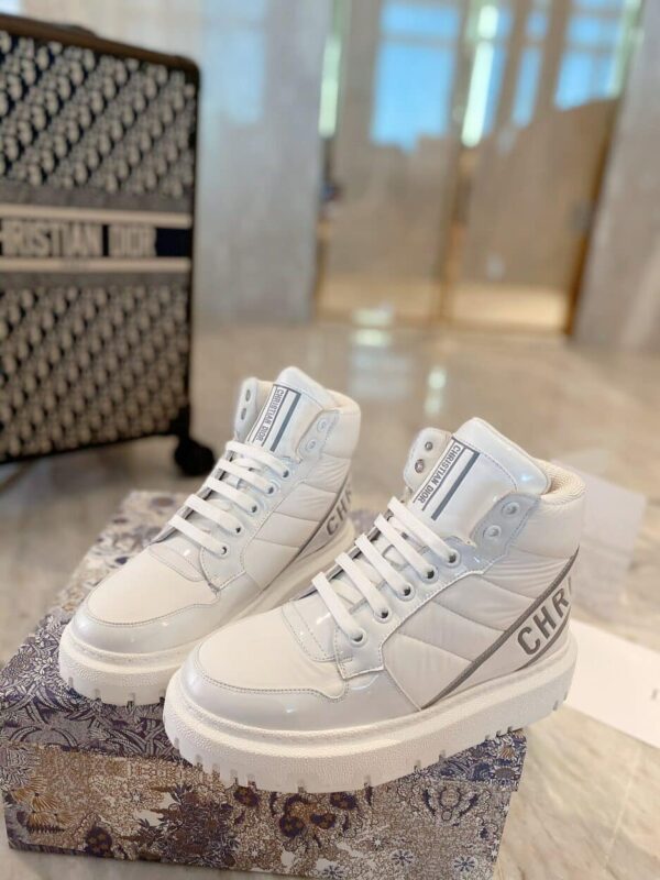 Christian Dior D-Player Patent-Trim White/Silver For Women CD