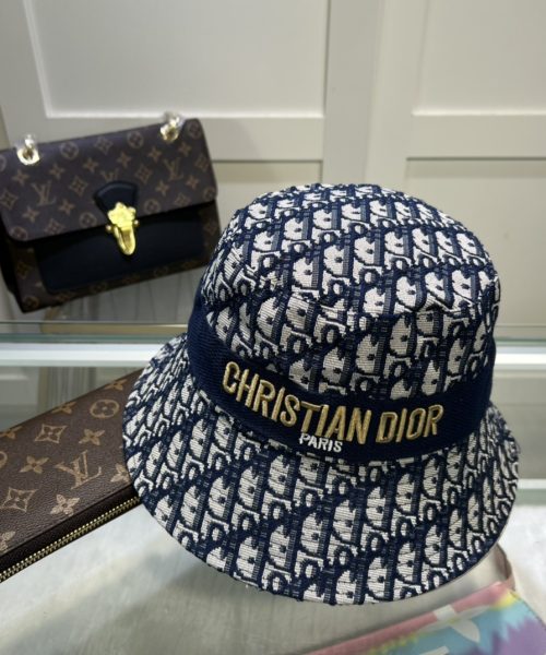 Christian Dior Dioresort Big Brim Hat Dark Blue Hat