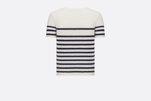 Christian Dior Dioriviera Mariniere Short-Sleeved Sweater For Women- 344S98AM081_X0853