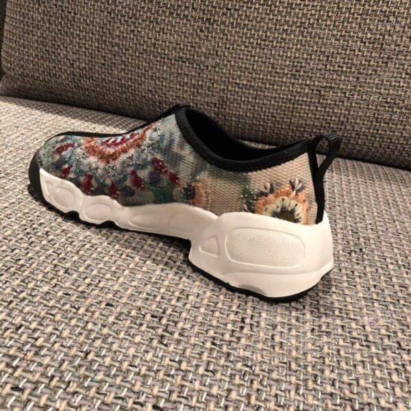 Christian Dior Fusion Technical Canvas Beaded Embroidered Low-Top Sneaker For Women CD