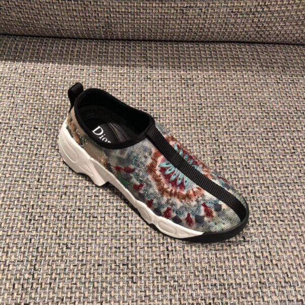 Christian Dior Fusion Technical Canvas Beaded Embroidered Low-Top Sneaker For Women CD