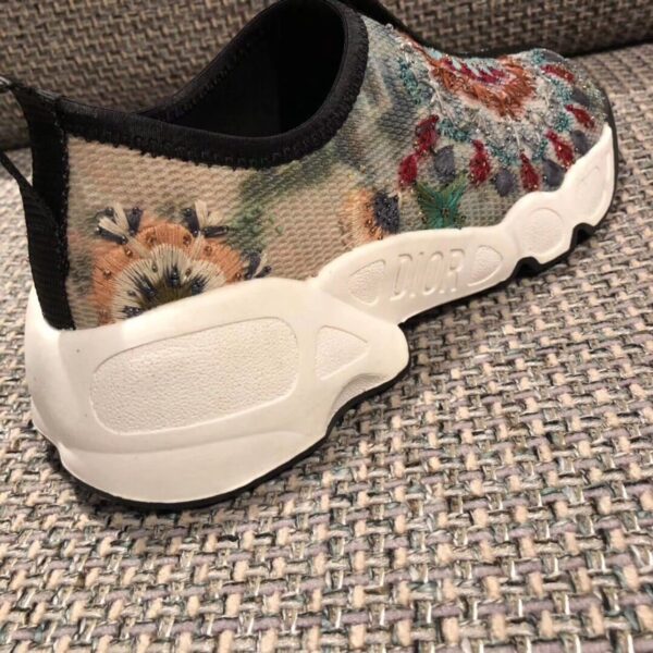 Christian Dior Fusion Technical Canvas Beaded Embroidered Low-Top Sneaker For Women CD