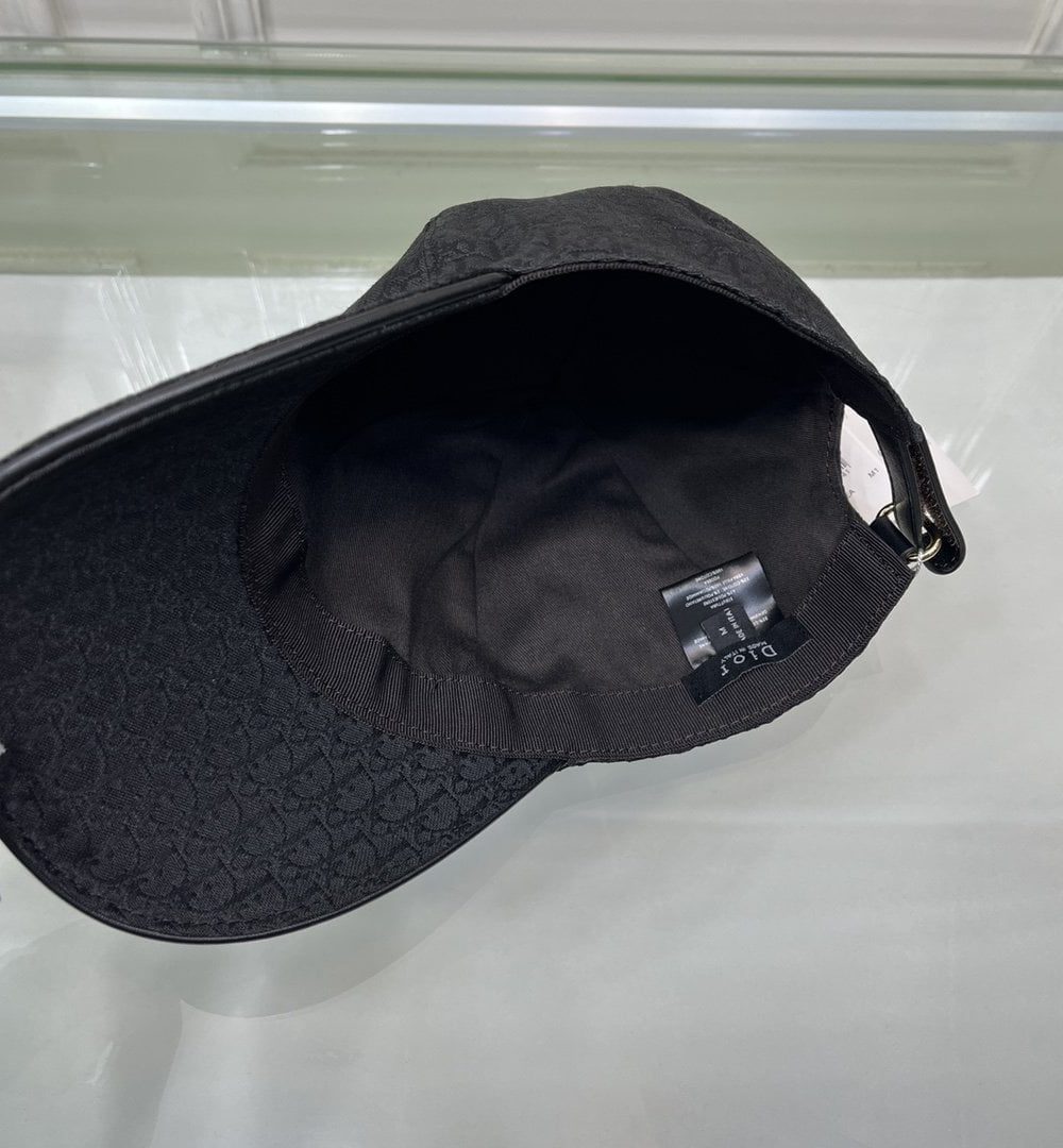 Christian Dior Jack Dior Baseball Cap In Black