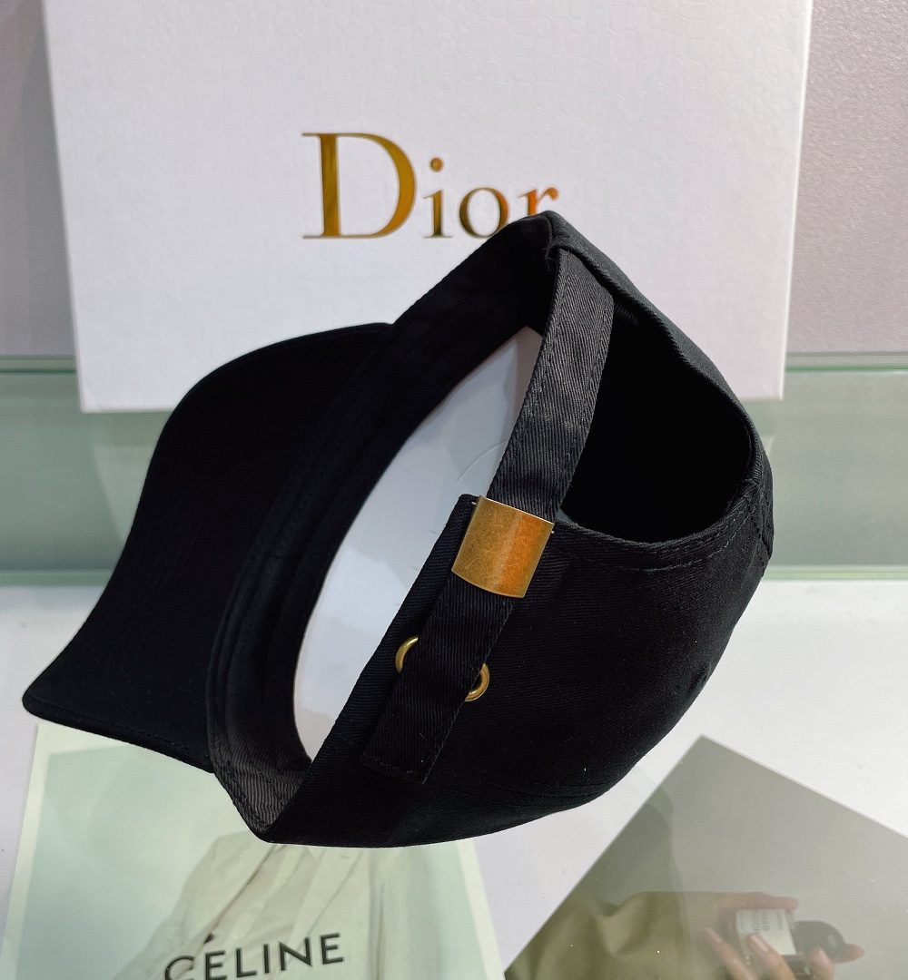 Christian Dior Jack Dior Baseball Cap In Black