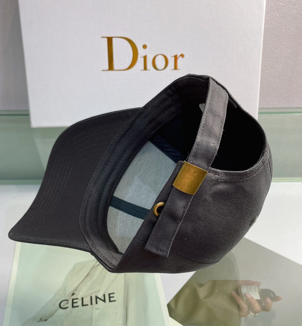 Christian Dior Jack Dior Baseball Cap In Black
