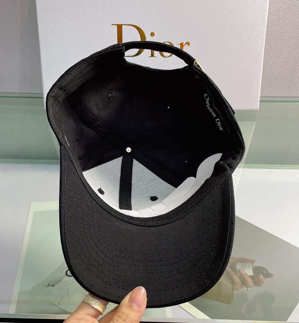 Christian Dior Jack Dior Baseball Cap In Black