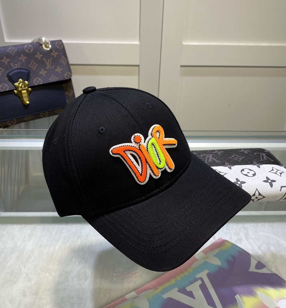 Christian Dior Jack Dior Baseball Cap In Black