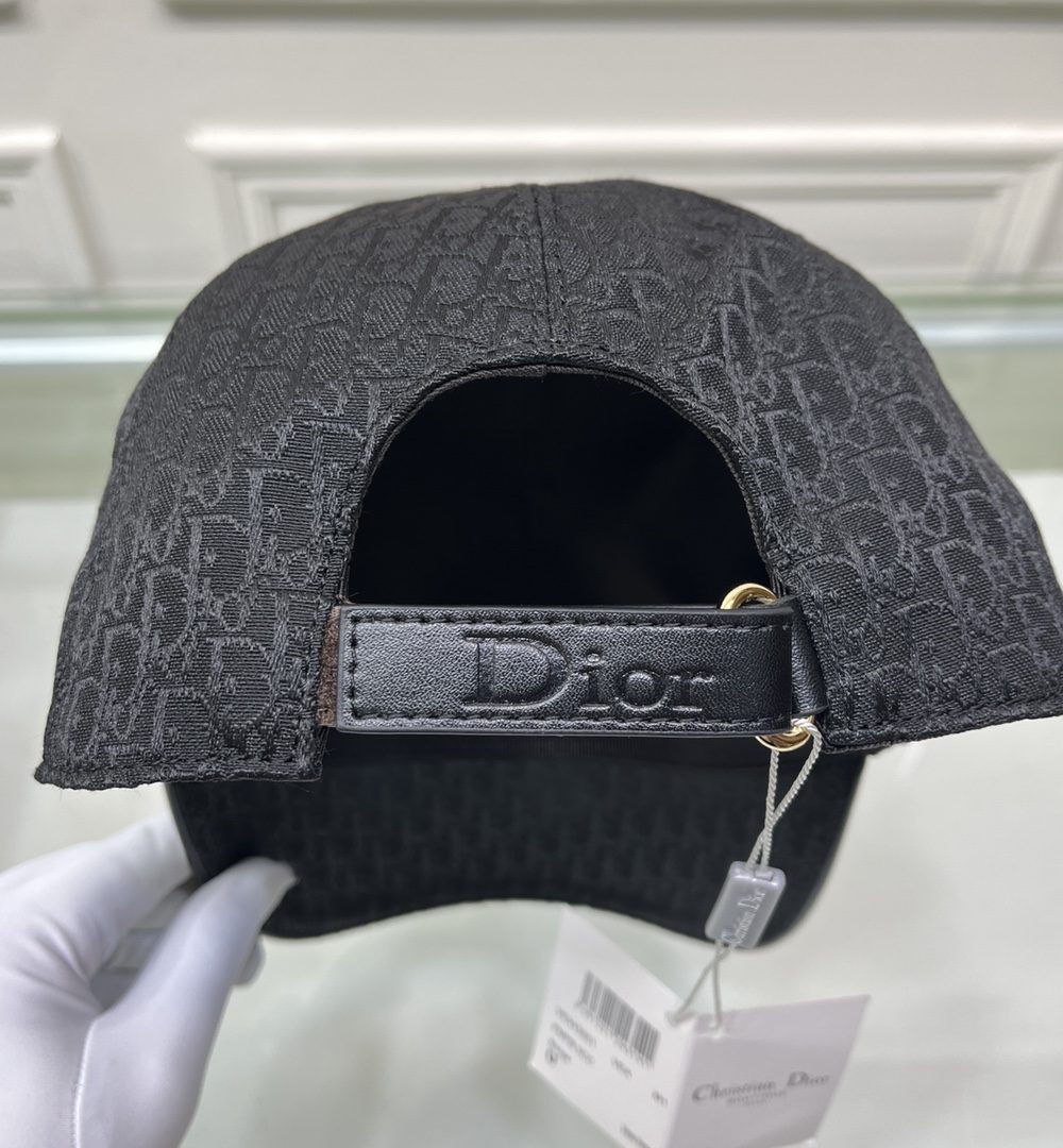 Christian Dior Jack Dior Baseball Cap In Black