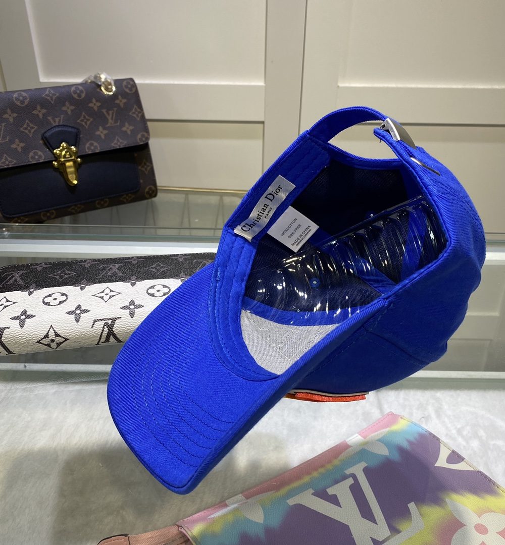 Christian Dior Jack Dior Baseball Cap In Blue