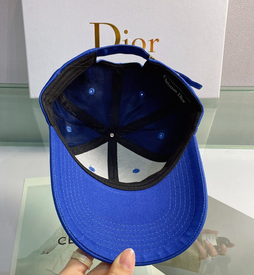 Christian Dior Jack Dior Baseball Cap In Blue