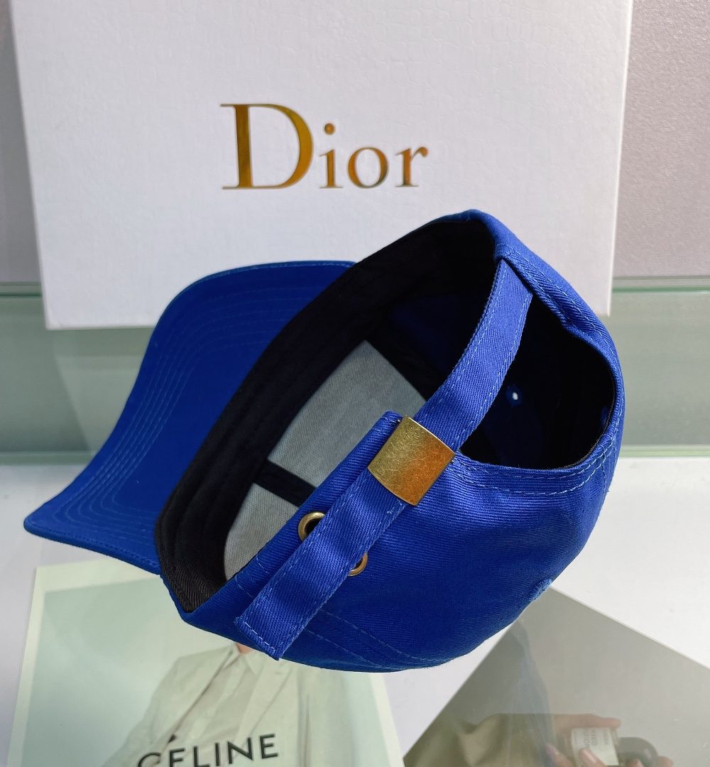 Christian Dior Jack Dior Baseball Cap In Blue