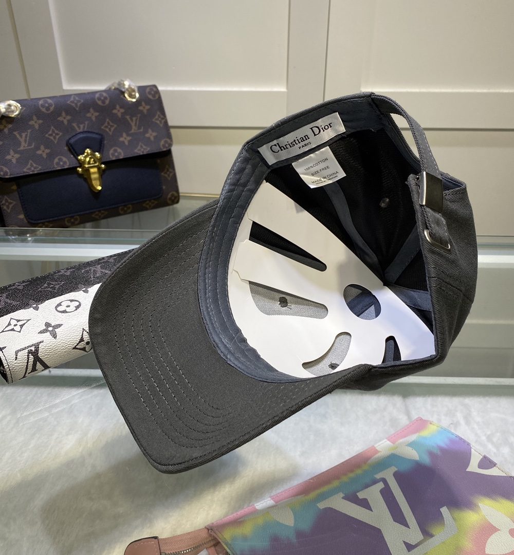 Christian Dior Jack Dior Baseball Cap In Grey