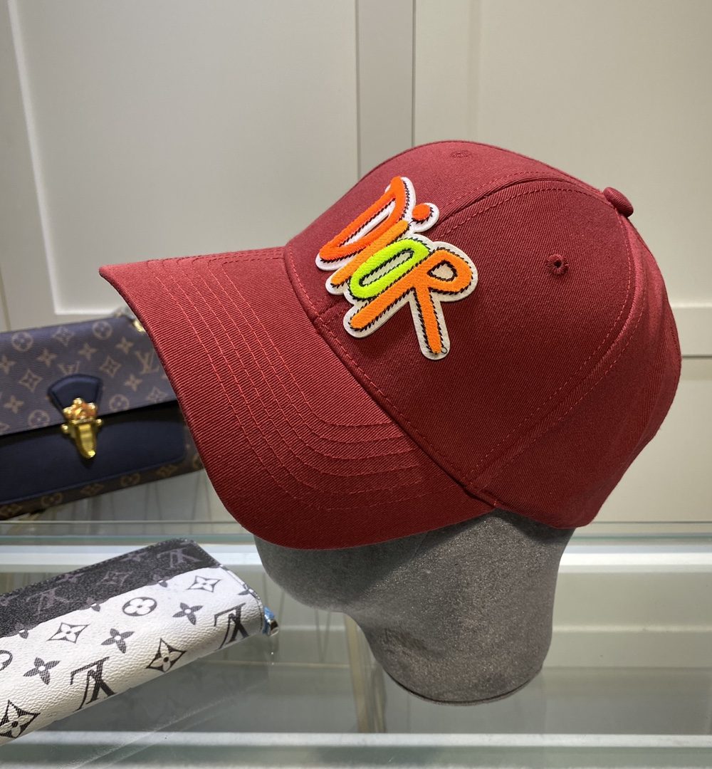 Christian Dior Jack Dior Baseball Cap In Red