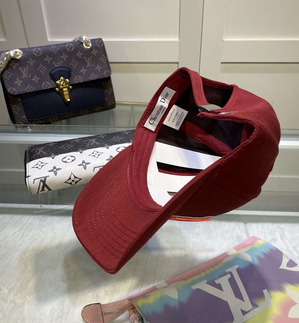 Christian Dior Jack Dior Baseball Cap In Red