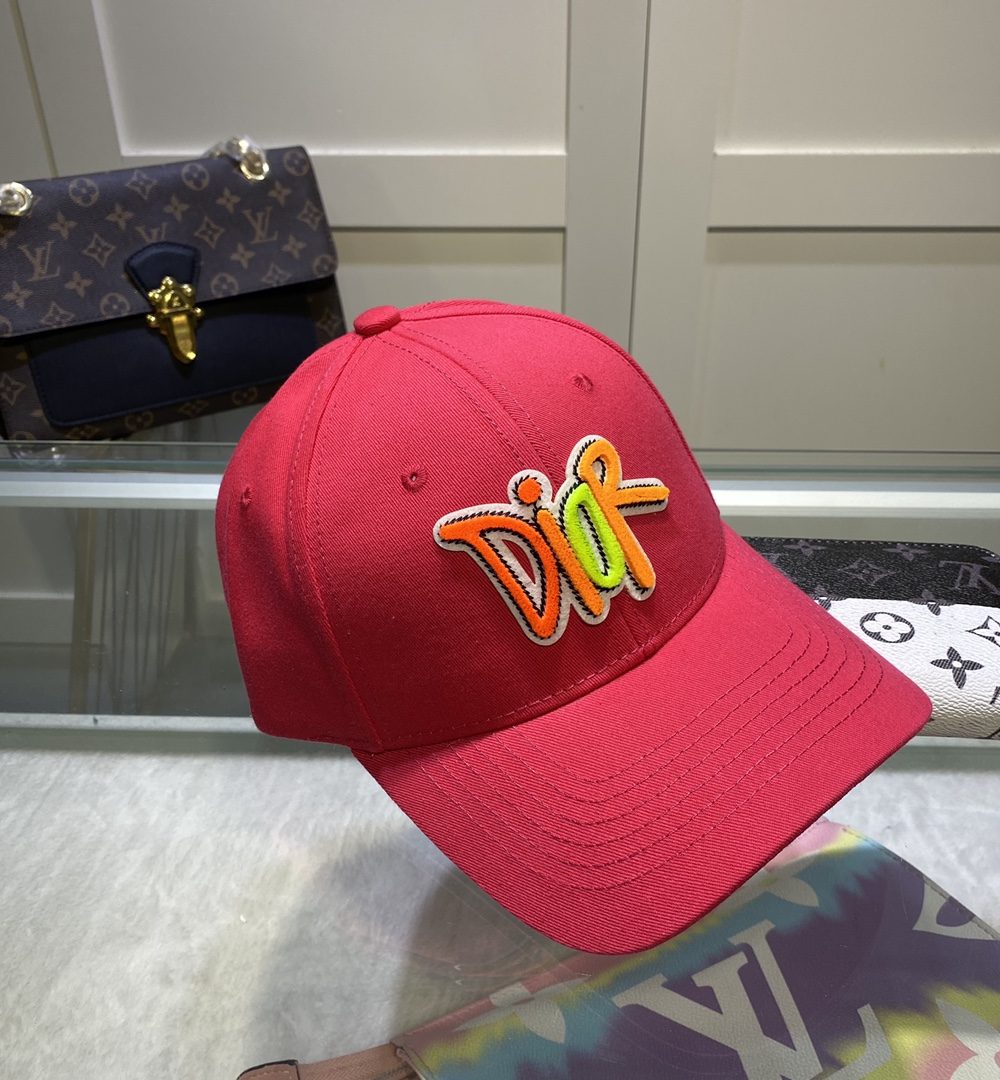 Christian Dior Jack Dior Baseball Cap In Red