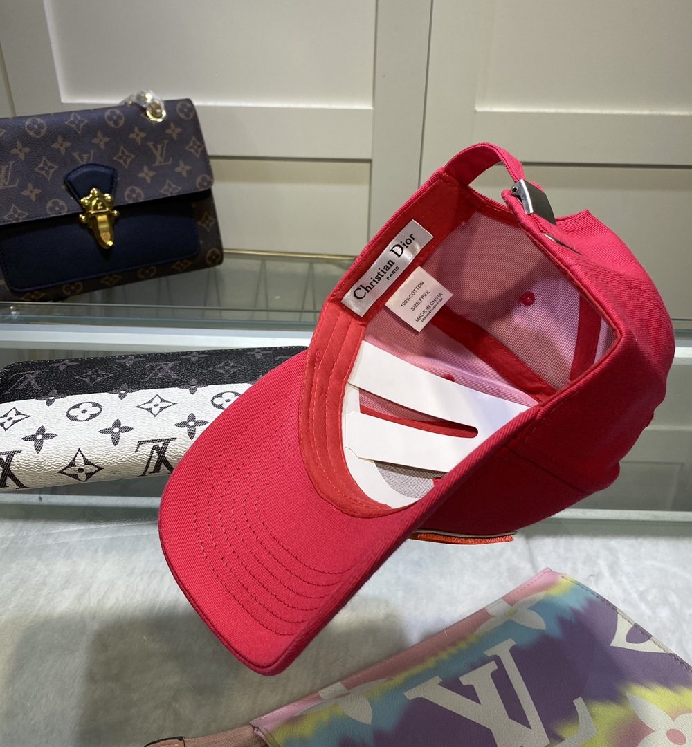 Christian Dior Jack Dior Baseball Cap In Red