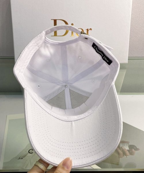 Christian Dior Jack Dior Baseball Cap In White