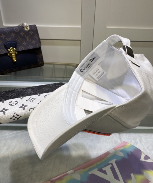 Christian Dior Jack Dior Baseball Cap In White