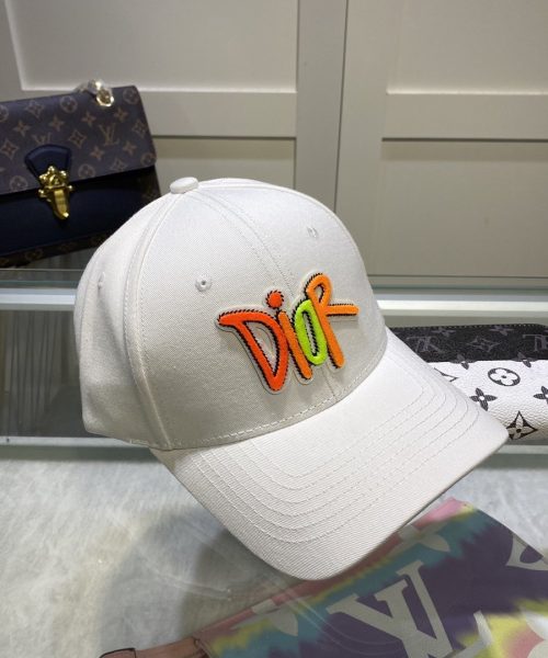 Christian Dior Jack Dior Baseball Cap In White