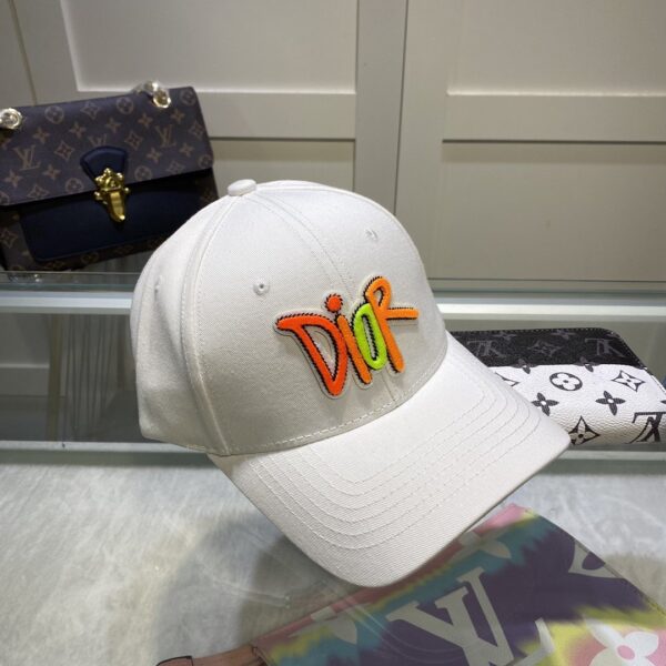Christian Dior Jack Dior Baseball Cap In White
