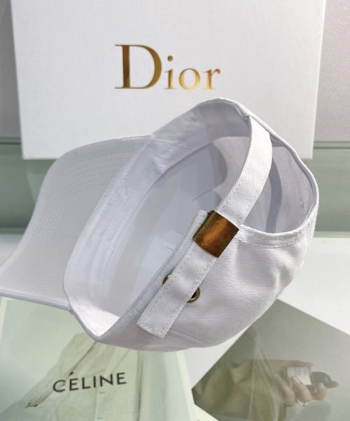 Christian Dior Jack Dior Baseball Cap In White