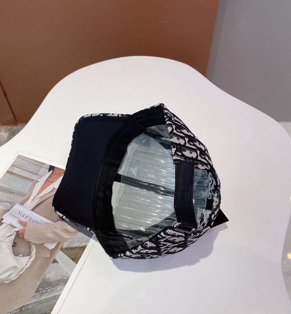 Christian Dior Jack Dior Baseball Cap White/Black Cap