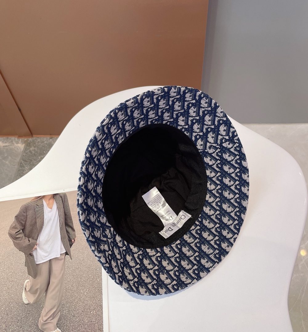 Christian Dior Jack Dior Bucket Hat Blue Hat