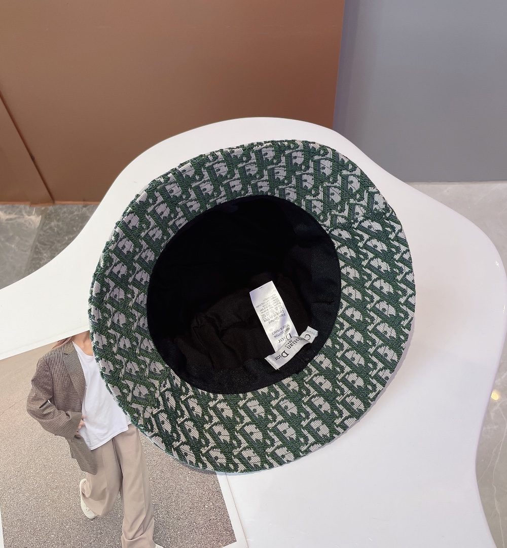 Christian Dior Jack Dior Bucket Hat Green Hat