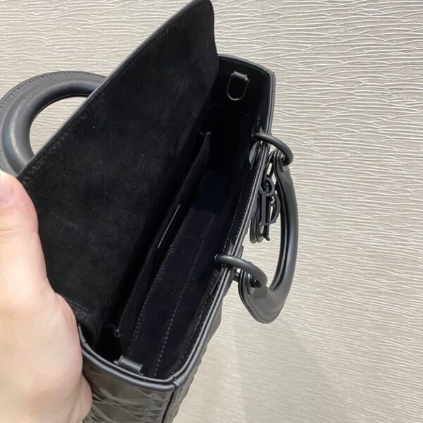 1:1 Replica Christian Dior Lady D-Joy Bag Black Cannage with Beaded Motif, For Women Women's Handbags, 26cm CD M0540SNEA_M900