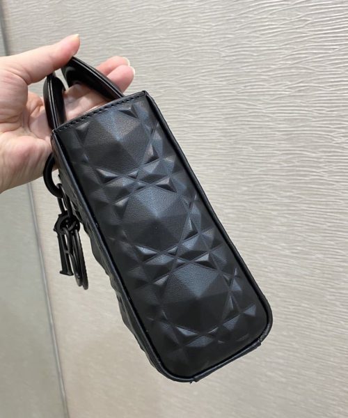 1:1 Replica Christian Dior Lady D-Joy Bag Black Cannage with Beaded Motif, For Women Women's Handbags, 26cm CD M0540SNEA_M900