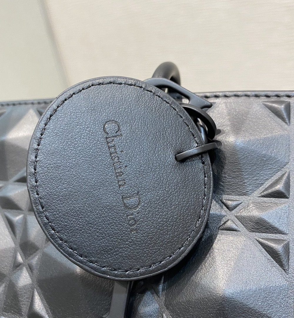 1:1 Replica Christian Dior Lady D-Joy Bag Black Cannage with Beaded Motif, For Women Women's Handbags, 26cm CD M0540SNEA_M900