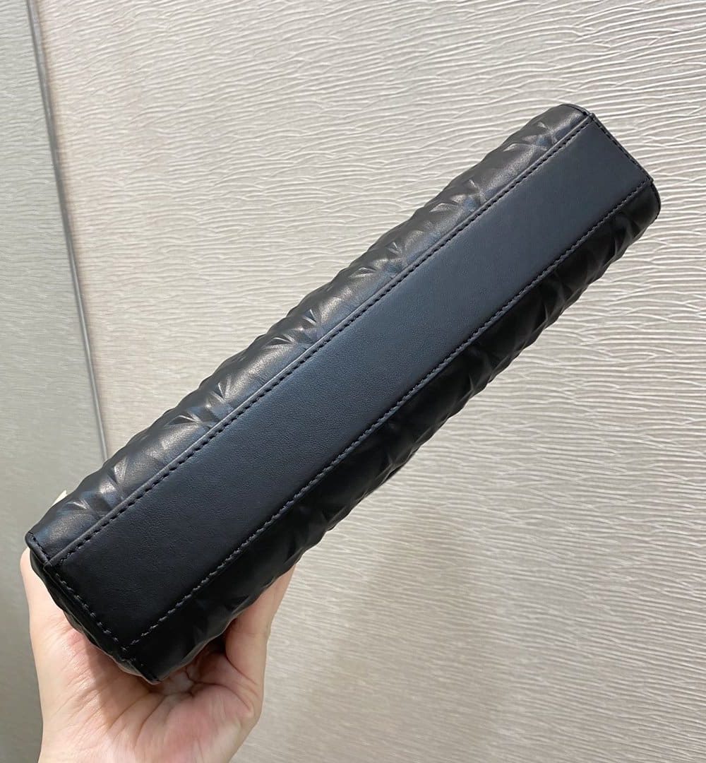 1:1 Replica Christian Dior Lady D-Joy Bag Black Cannage with Beaded Motif, For Women Women's Handbags, 26cm CD M0540SNEA_M900