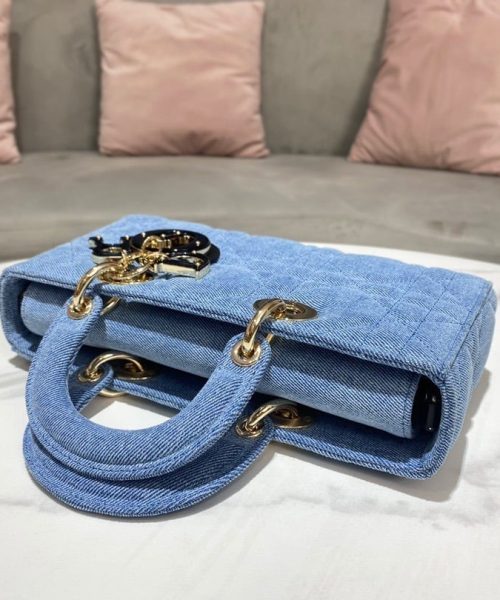 1:1 Replica Christian Dior Lady D-Joy Bag Blue, For Women, Women’s Handbags 26cm/10in CD M0540WTJA_M928
