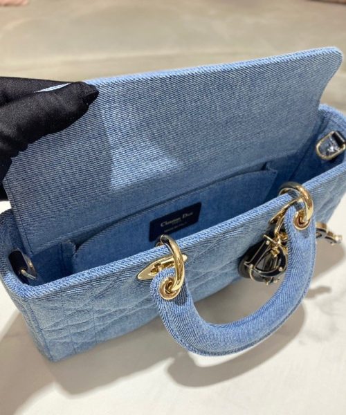 1:1 Replica Christian Dior Lady D-Joy Bag Blue, For Women, Women’s Handbags 26cm/10in CD M0540WTJA_M928