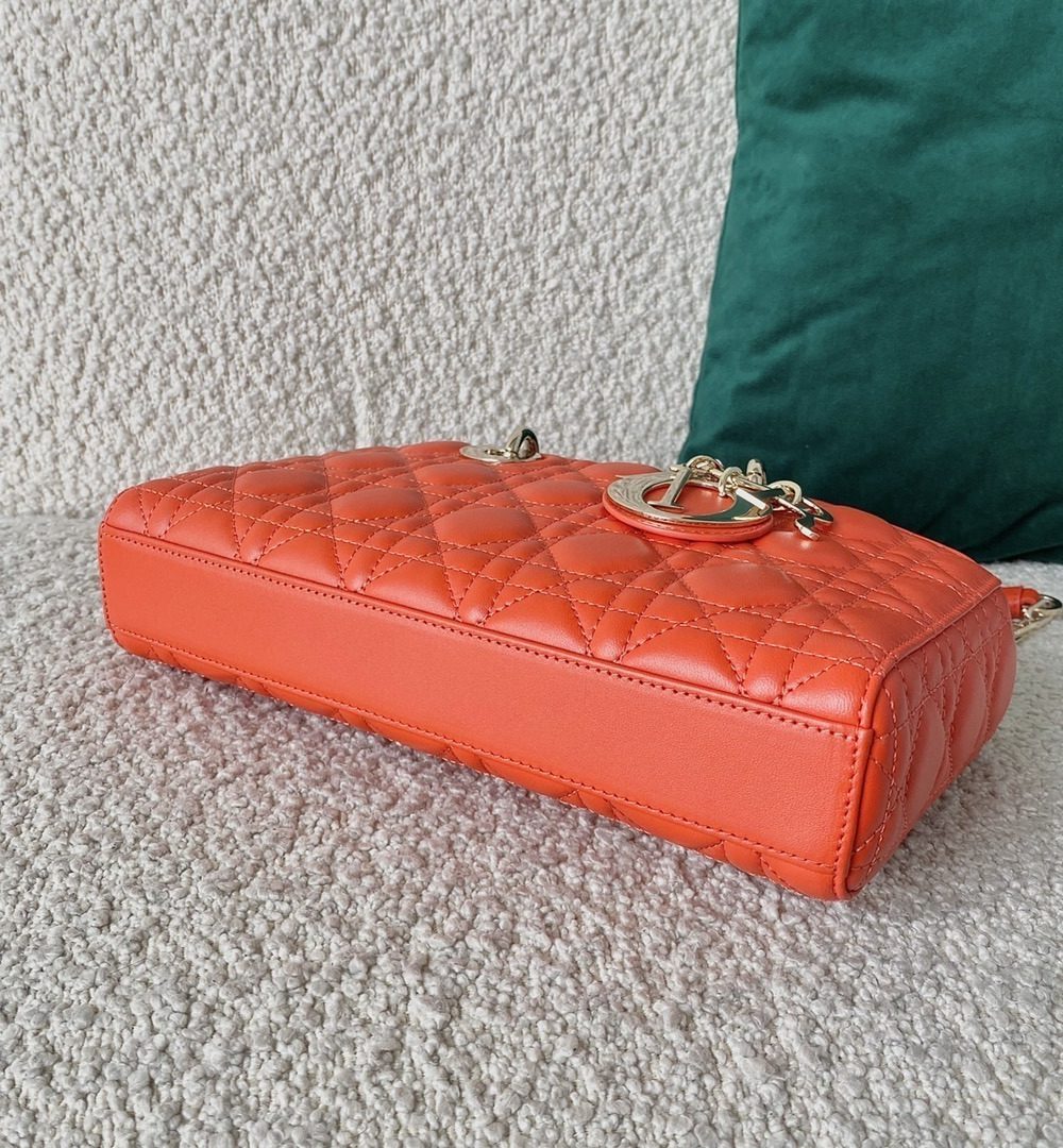 1:1 Replica Christian Dior Lady D-Joy Bag, Orange, For Women Women's Handbags, 26cm CD