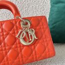 1:1 Replica Christian Dior Lady D-Joy Bag, Orange, For Women Women's Handbags, 26cm CD
