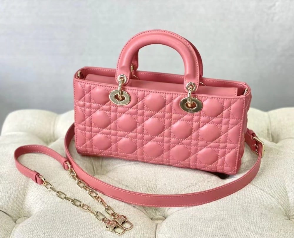 1:1 Replica Christian Dior Lady D-Joy Bag Pink, For Women Women's Handbags, 26cm CD